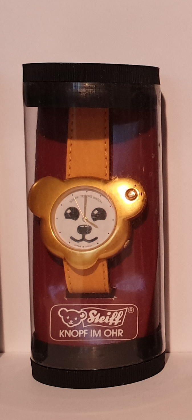Steiff Uhr (gold / ockerfarbenes Armband)