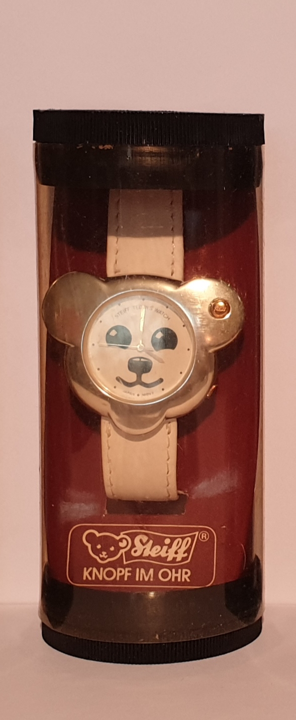Steiff Uhr (silber / weißes Armband) Steiff Uhr (silber / weißes Armband)
